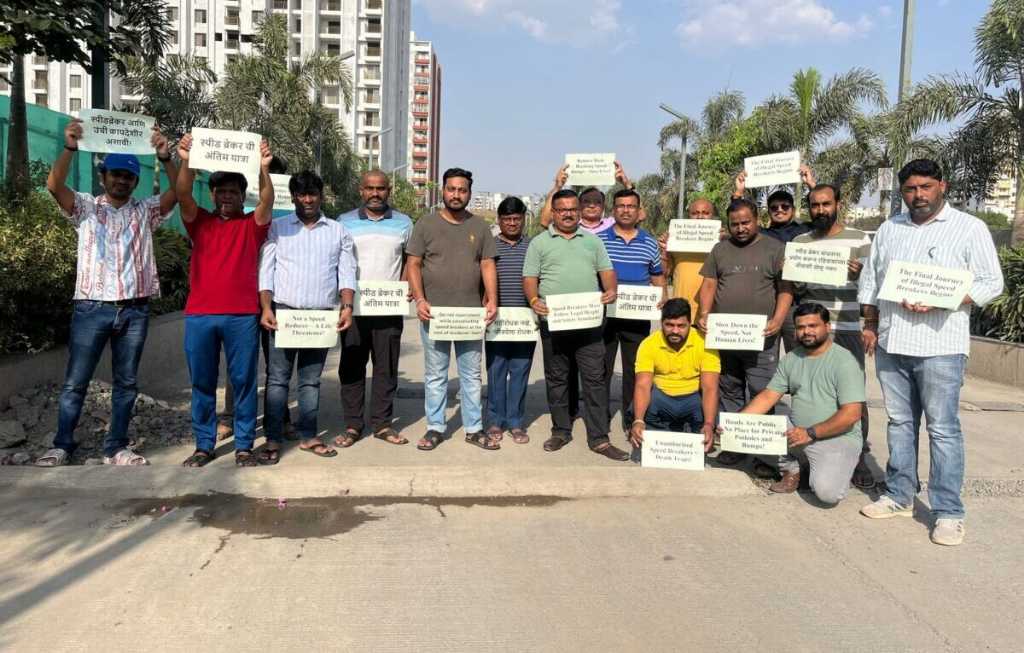 Pune Majestique Rhythm County Residents From Handewadi Protest Against Hazardous, Unauthorized Speed Breakers