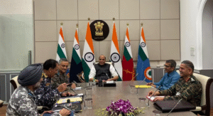 Rajnath Singh Holds Security Review With Military Chiefs Amid India-Pakistan Tensions