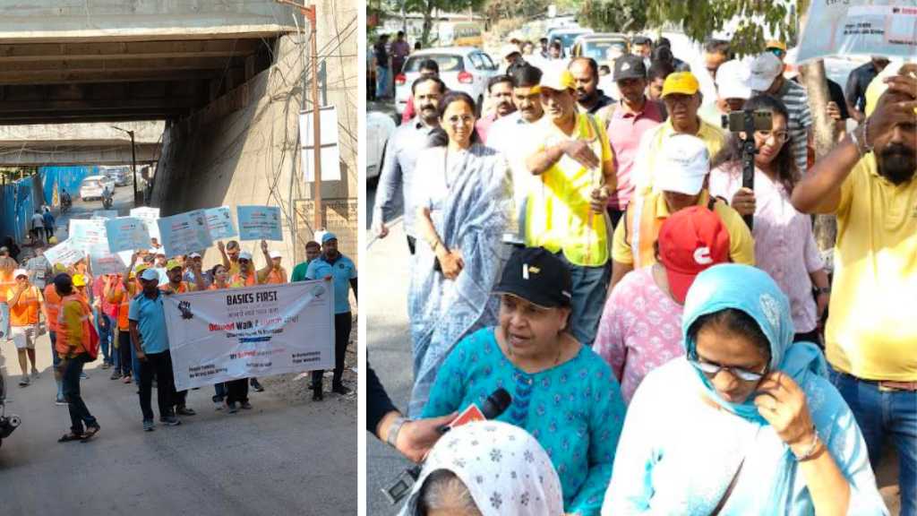 Residents of Bavdhan Stage Silent Protest Demanding Better Roads and Infrastructure; MP Supriya Sule Joins the Protest