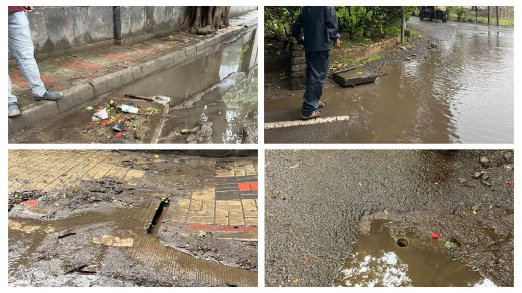 Pune: Kalyani Nagar Residents Slam PMC Over Waterlogging, Blame Missing Drainage At NM Chowk