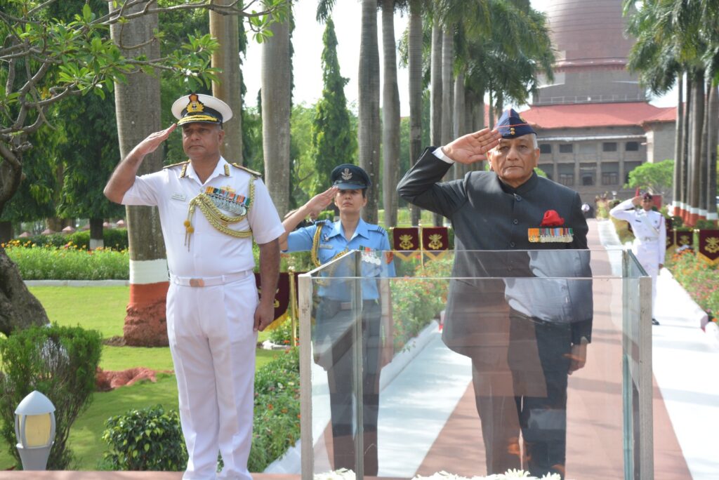 Pune: Gen Dr VK Singh Pays Tribute At NDA's Hut of Remembrance During 148th Passing Out Parade