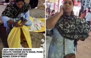 Pune Viral Video: ‘Lady Don’ Hina Sheikh Allegedly Extorts Street Vendors on FC Road