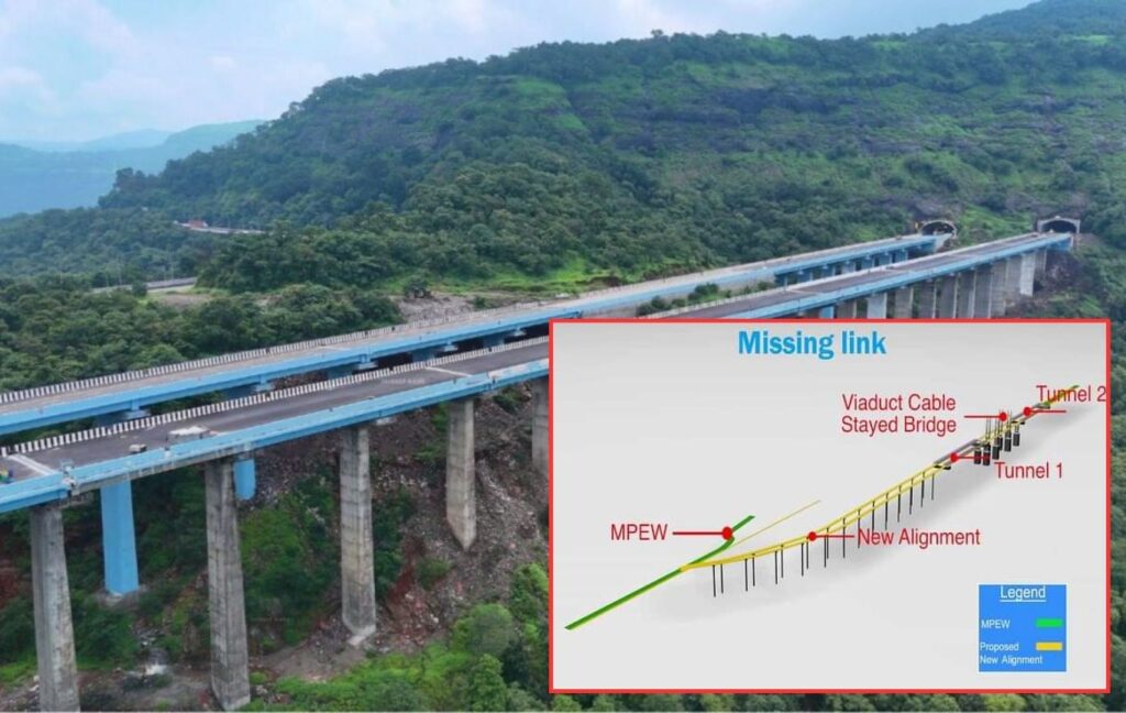 Mumbai-Pune Missing Link, Bypass Lonavala-Khandala, is to be completed by December 2025