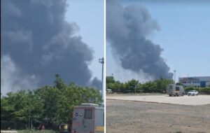 Air India Flight Crashes Near Ahmedabad Airport Shortly After Takeoff; No Casualties Reported Yet