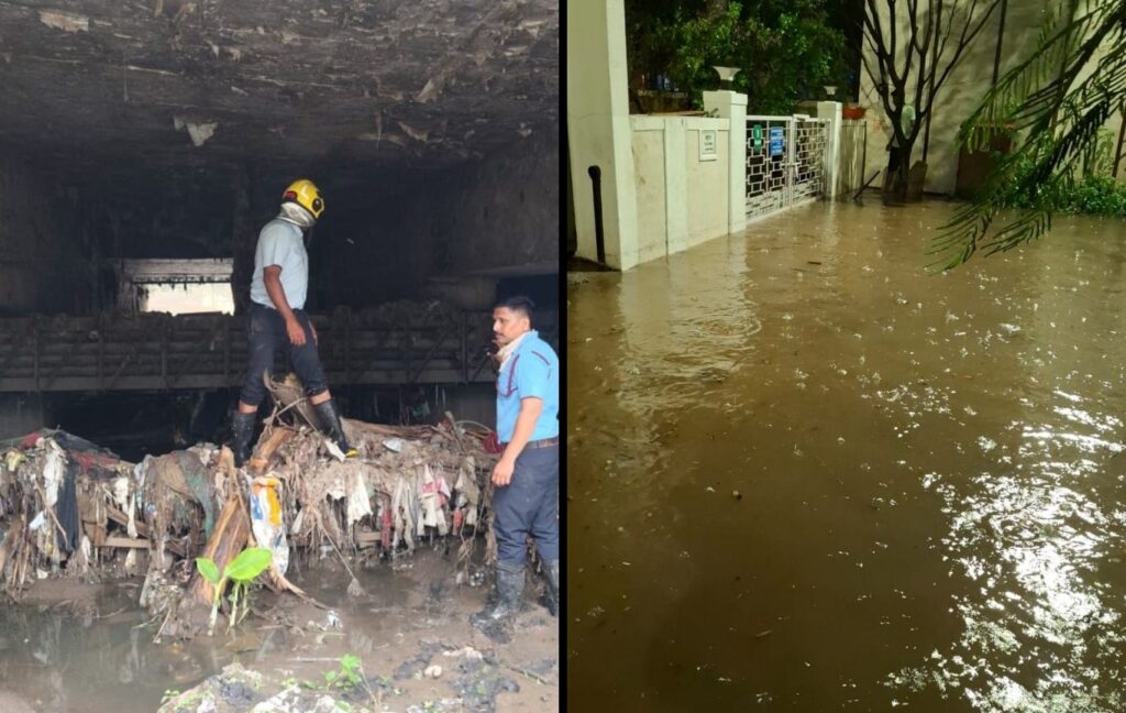 Heavy Rain Batters Pune, Shivajinagar Records 55mm; Waterlogging and Traffic Disrupt City