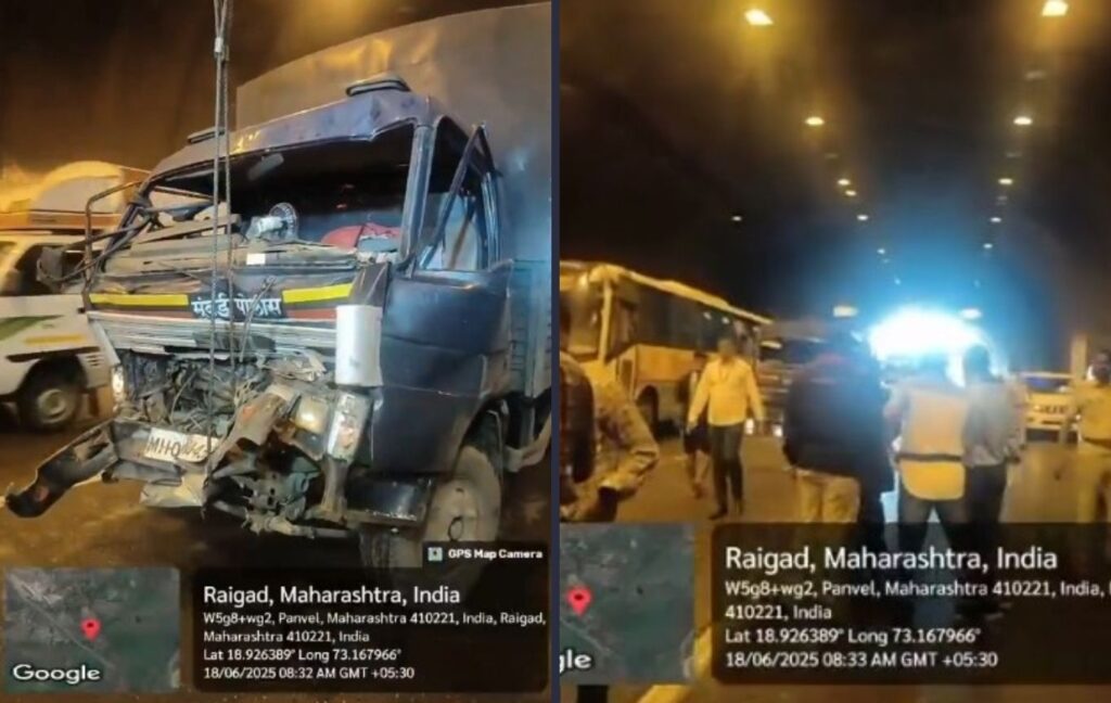 Mumbai-Pune Expressway Crash in Bhatan Tunnel Injures 11, Including 6 Cops and 5 Bangladeshi Nationals