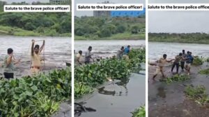 Heroic Rescue: Pune Police Form Human Chain to Save Man Stranded on Mula-Mutha Bund