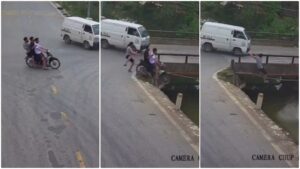 Real-Life Action Hero? Man’s Daring Escape from Bridge Crash Leaves Internet Stunned