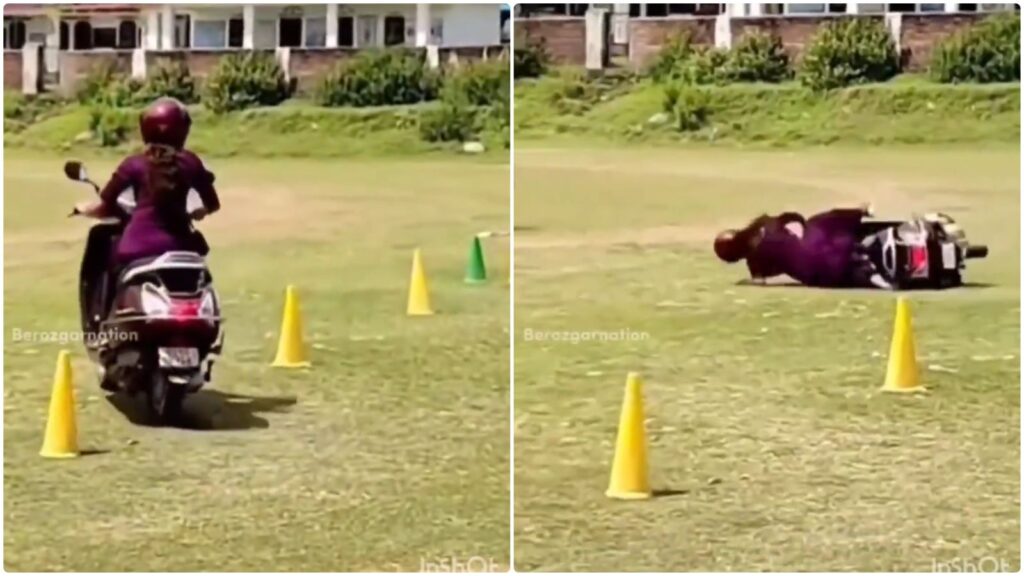 Confidence Meets Reality: Young Woman's Driving Test Mishap Sparks Online Buzz