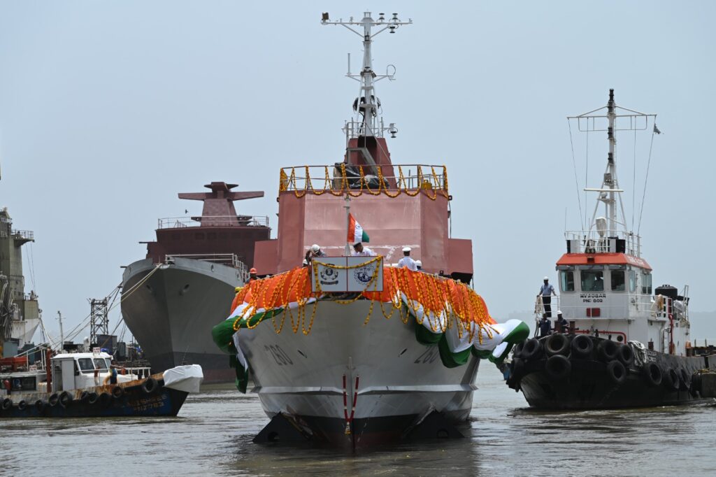 Fifth FPV ‘Achal’ built by Goa Shipyard Ltd Launched for Indian Coast Guard