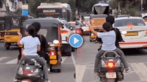 Pune’s Little Star! Girl Dances to ‘Ek Number Tujhi Kambar’ on Moving Scooter, Video Goes Viral  
