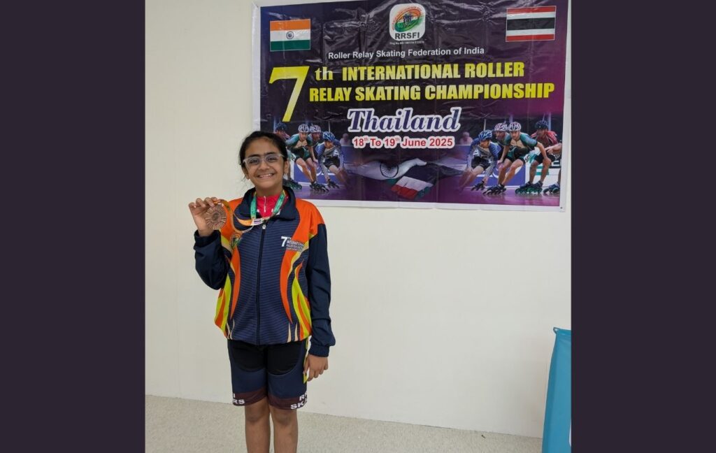 Pune: Skater Spruha Kulkarni Clinches Double Bronze At 7th International Roller Relay Championship In Thailand