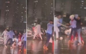 Caught On Camera: Violent Clash In Pune’s IT Park During Heavy Rain Sparks Safety Concerns In Viral Video  