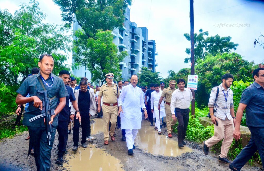 Ajit Pawar’s Morning Visit To Hinjawadi Spurs Crackdown On Encroachments And Infrastructure Lapses
