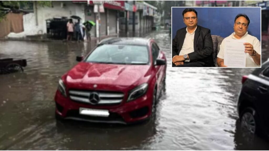 Car Owner Sends Legal Notice to Civic Body After Mercedes Damaged in Waterlogging, Seeks ₹5 Lakh Compensation