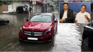 Car Owner Sends Legal Notice to Civic Body After Mercedes Damaged in Waterlogging, Seeks ₹5 Lakh Compensation