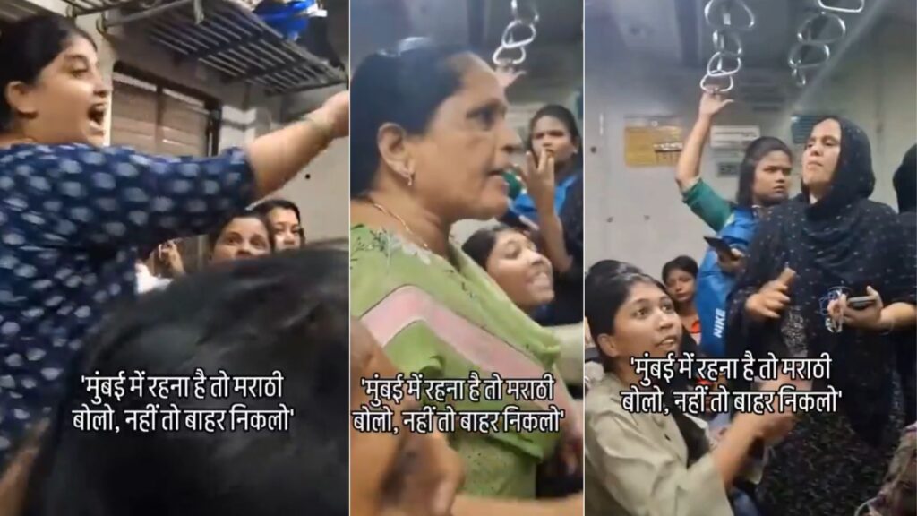 "Speak Marathi or Leave": Heated Language Clash Breaks Out in Mumbai Local Train