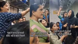 "Speak Marathi or Leave": Heated Language Clash Breaks Out in Mumbai Local Train