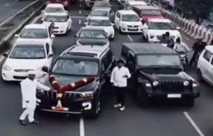 Drone, Drama & a Highway Jam: Satara Youths Booked After Filming Reel on Busy Flyover