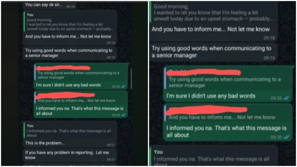 “Call Me Sir”: Indian Manager’s Outburst Over Sick Leave Message Sparks Heated Debate Online