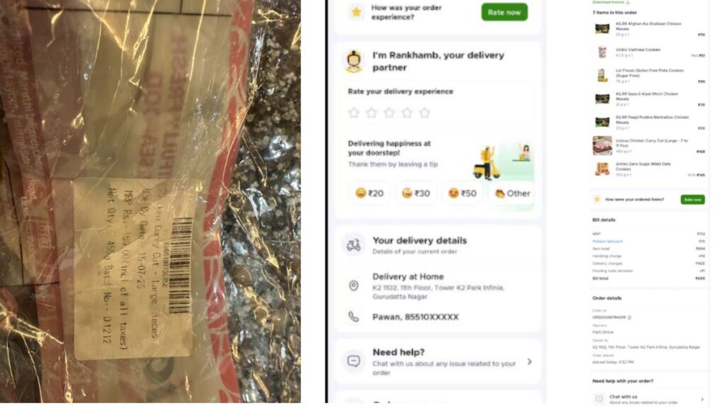 Pune: Phursungi Resident Alleges Rotten Chicken Delivery From Blinkit, Lodges Complaint With FDA