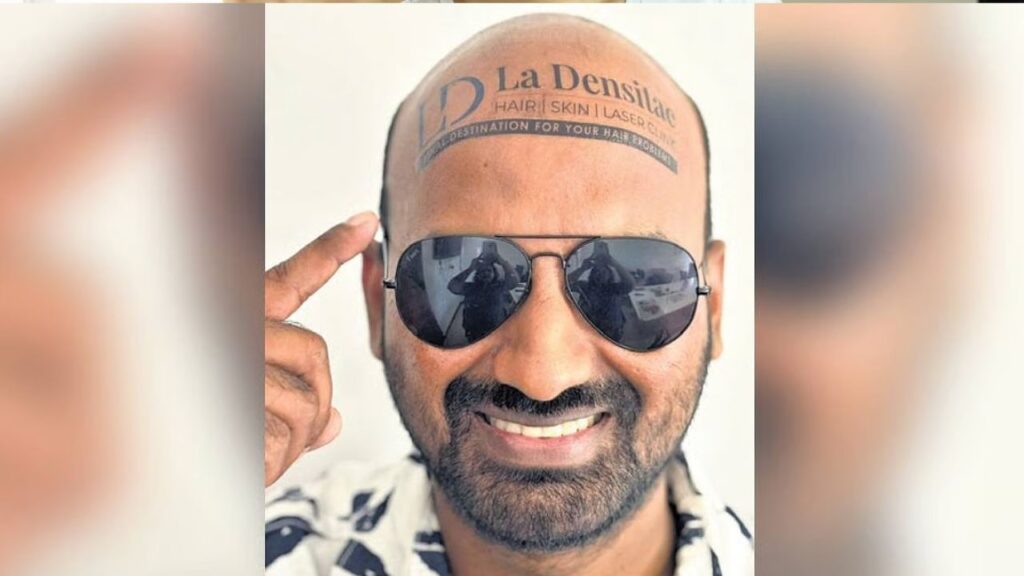Kerala Vlogger Makes Rs 50,000 By Turning His Bald Head Into an Ad Space, And It’s Only Just Beginning