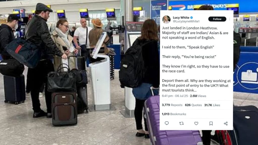 "Can’t Speak Our Language? Send Them Back…": British Woman Rages at Indian Staff at Airport