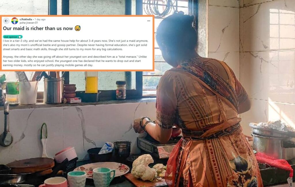 'My Maid’s Family Earns ₹1.3 Lakh Tax-Free': Viral Reddit Post Sparks Debate on Who Truly Belongs to the Middle Class in India