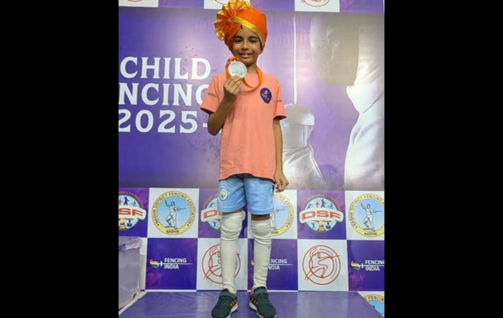 Pune Class 3 Student Wins Bronze in U-10 Foil at National Fencing Championship