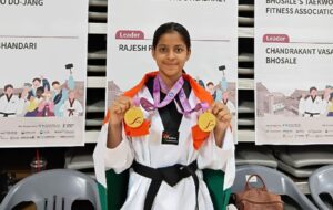 Class 9 Student from Baner Wins Silver and Bronze at International Taekwondo Championship in South Korea