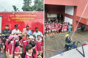 Pune: Fire Safety Demo Conducted For School Students By Kondhwa Fire Brigade