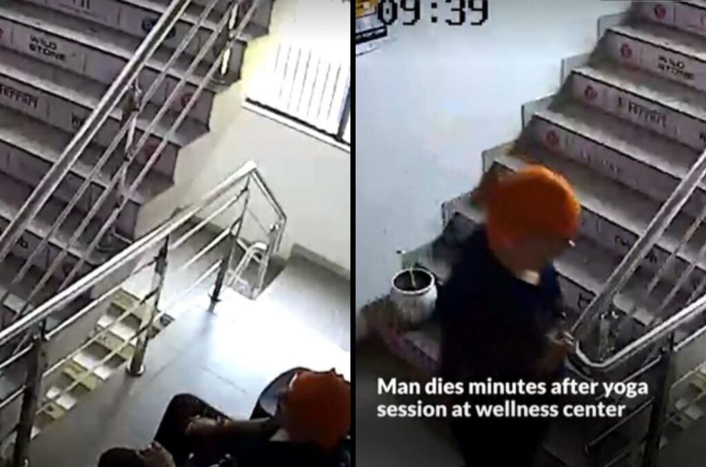 Man Dies of Heart Attack After Yoga Session; Tragic Incident Caputured on CCTV