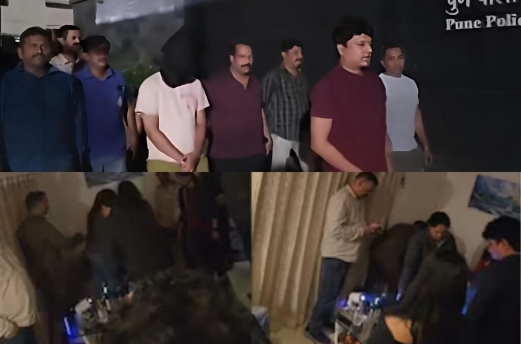 Rave Party Busted in Pune’s Kharadi: Drugs, Liquor Seized; Eknath Khadse’s Son-in-Law Among 7 Detained