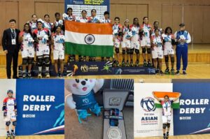 Indian Roller Derby Team Clinches Silver at The 20th Asian Roller Skating Championships in Korea