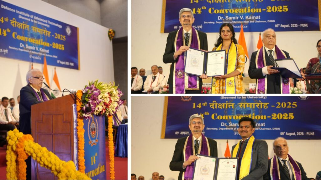 DIAT Pune Awards Degrees to 298 Students at 14th Convocation Ceremony