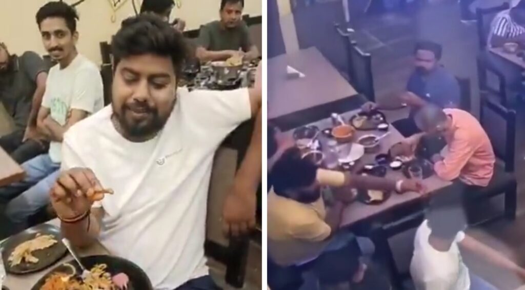 Viral News: Bone Allegedly Found in Vegetarian Thali Sparks Outrage — CCTV Footage Reveals Shocking Truth