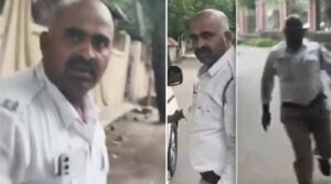 Pune Viral Video: Traffic Policeman Filmed Assaulting Cab Driver in Heated Argument Near Railway Station