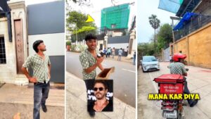 SRK Fan Dresses as Swiggy Delivery Boy to Sneak Into Mannat, Guard’s Reply Wins Internet