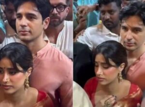 Uncomfortable Moment at Lalbaugcha Raja: Janhvi Kapoor and Sidharth Malhotra’s Viral Video Divides Internet