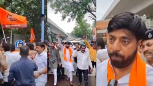 Viral Video: MNS Stages Protest Over Delayed Opening of Sinhagad Road Flyover in Pune