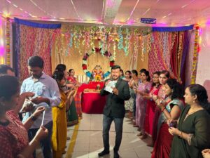 Pune: Twin Arcs C-Wing Celebrates Ganesh Festival With ‘Home Minister’ Paithani Game In Punawale 