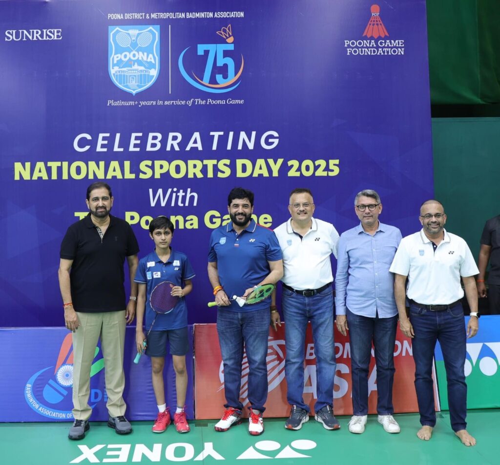 Poona District & Metropolitan Badminton Association celebrated National Sports Day 2025 
