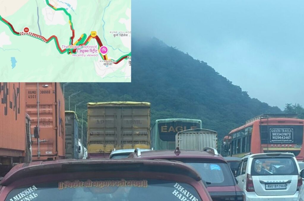Heavy Traffic Chaos on Mumbai–Pune Expressway Amid Vehicle Breakdowns During Long Weekend Rush