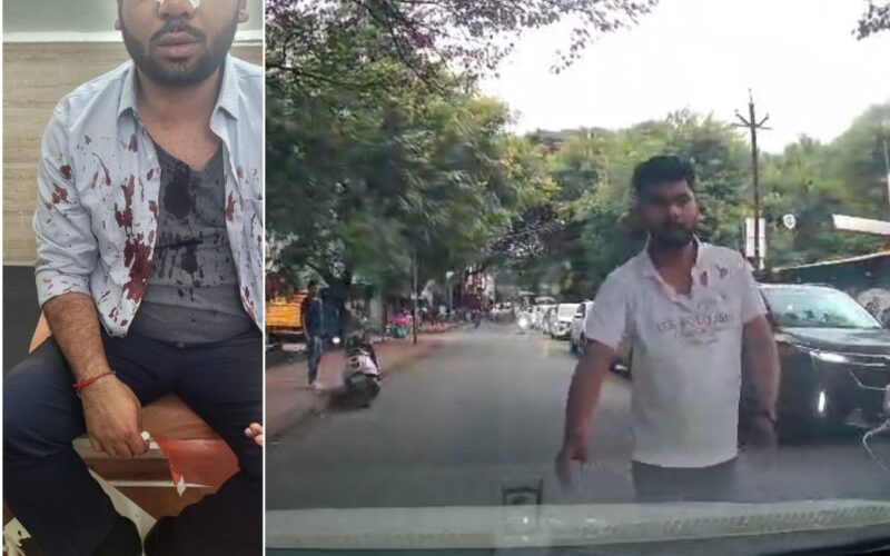 Pune: Car Driver Assaulted In Khadki After Stopping Wrong-Side Biker; CCTV Video Sparks Outrage
