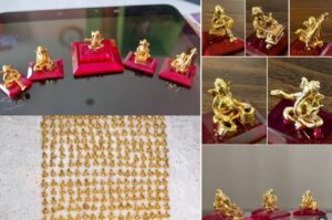 World’s Smallest Gold Ganesh Idols: Master Artisan Bhagwandas Kharote Showcases 275 Miniature Golden Ganesh Murtis in Pune