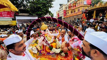 Pune Bids Farewell To Kasba Ganpati In Devotion-Filled Visarjan Procession