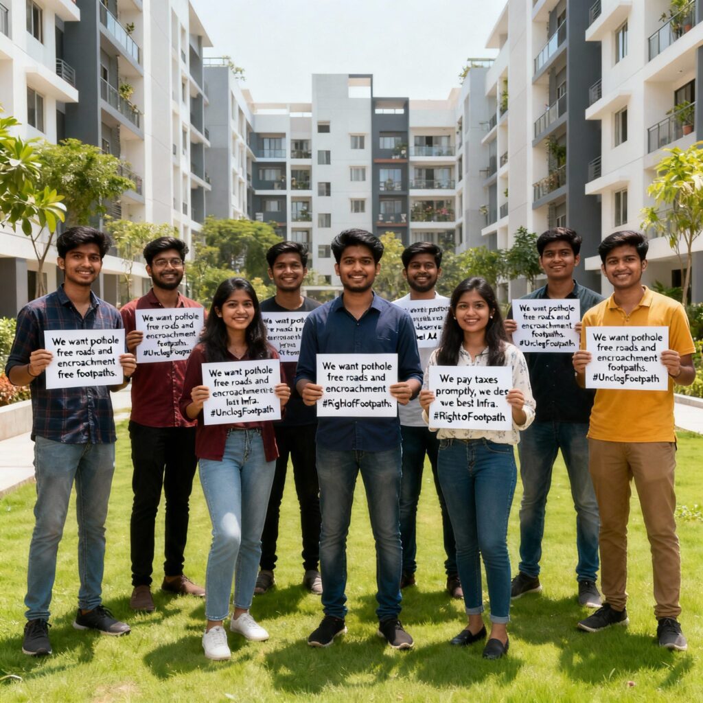 Pune: Citizens Launch Digital Campaign Against Traffic Chaos And Potholes In Hinjawadi, Seek Support From IT Professionals 