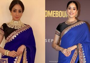 Emotional Tribute: Janhvi Kapoor Wears Sridevi’s Saree for Homebound Special Night