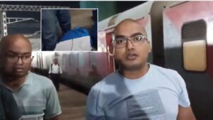 Family Caught on Video Allegedly Stealing Bedsheets from First-Class AC Purushottam Express; Sparks Online Outrage
