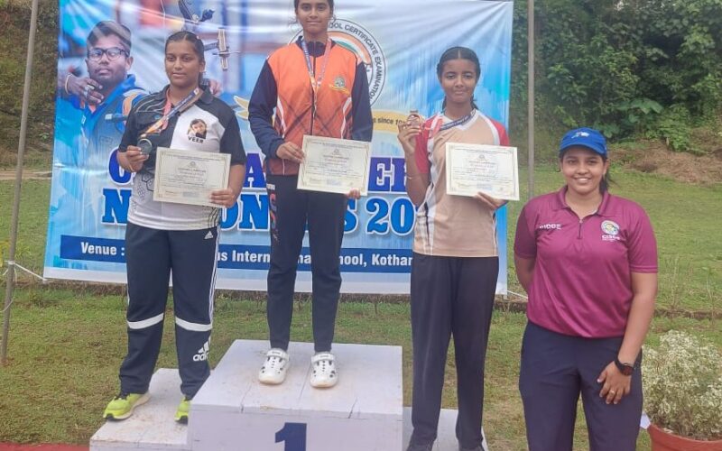 Pune: Tree House High School Student Kavya Maghade Wins Gold in CISCE National Archery Tournament, Selected for SGFI